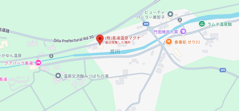 長湯温泉マグナ周辺地図
